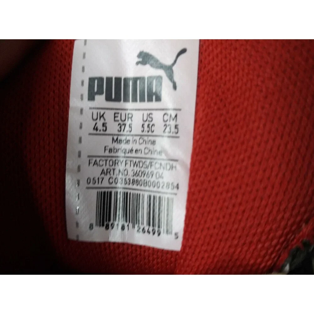 Puma Ferrari Drift Cat 5 L NU Junior Size 5.5 C Boys Shoes - Black~Red